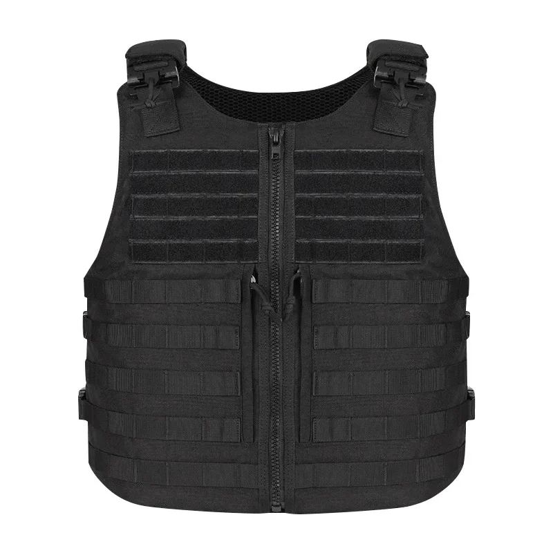 Outdoor Stab Proof Jacket Men Plate Carrier Safety Equipment Combat Training Protective Fast Release Buckle Tactical Vest M / L