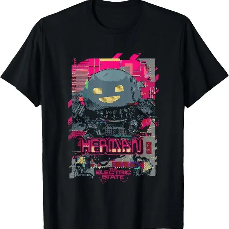 The Electric State Herman Glitched Out Poster T Shirt