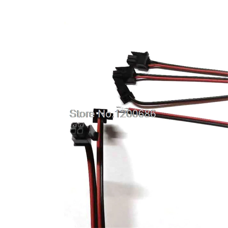 20CM 22AWG Molex P/N 43025-0400 4 Pin Molex Micro-Fit 3.0 dual row (4 Circuits) Male 20 cm long cable  Pin 1 (-) pin 4 (+)