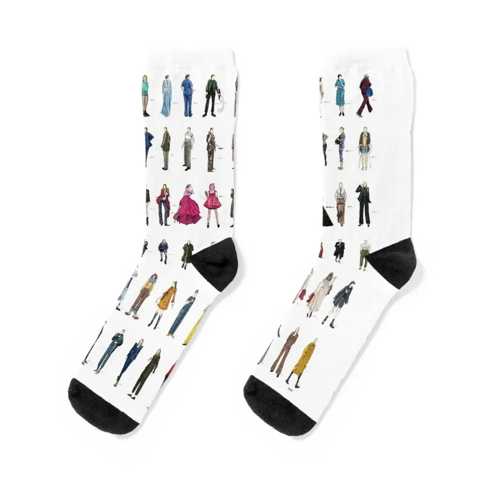 

killing eve villanelle fashion looks version 7 Socks japanese fashion winter Socks For Girls Men's