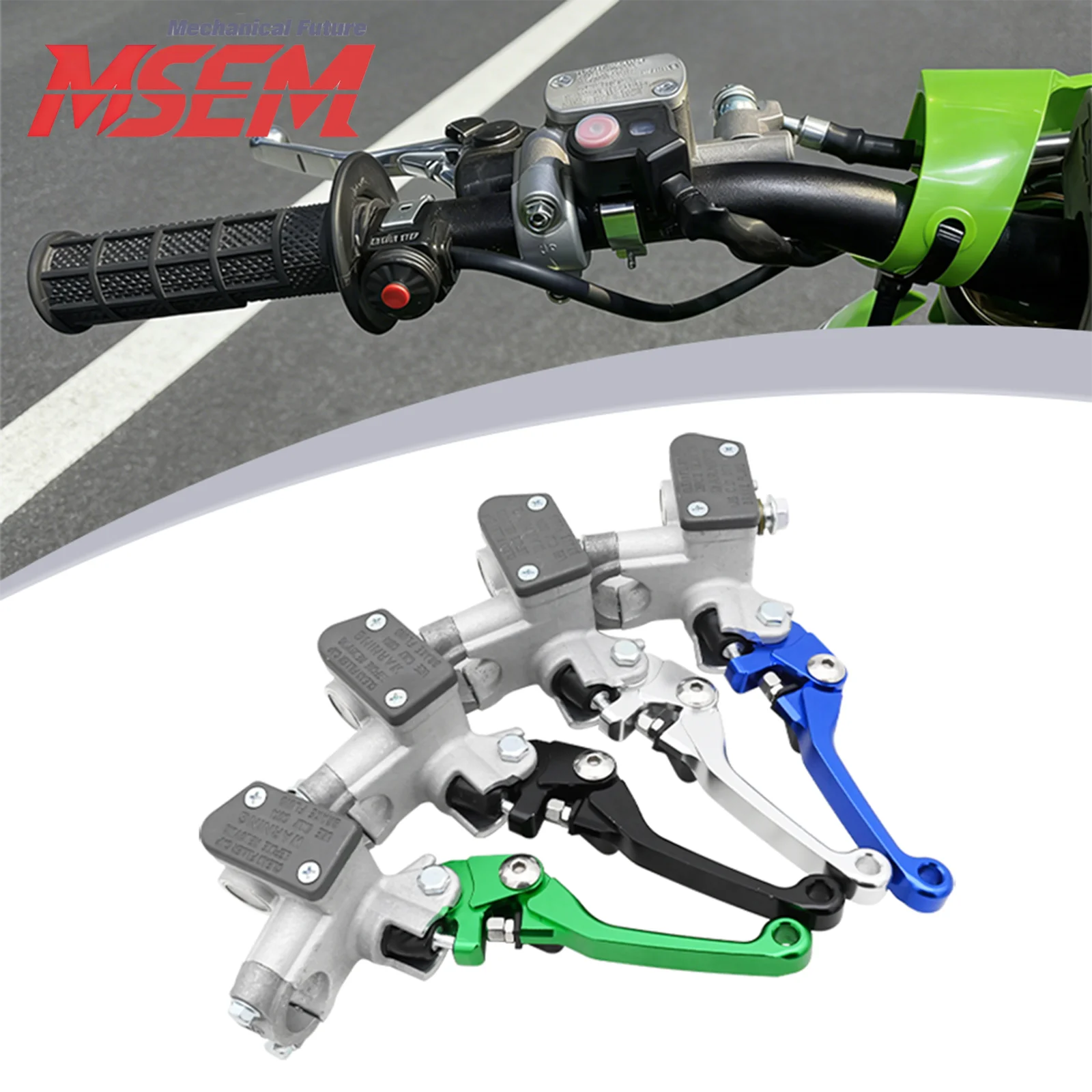 

Brake Master Cylinder Pump CNC Brake Lever For Yamaha YZ125 YZ125X YZ250X YZ450FX 2008-2025 For Kawasaki KX80/100/125/250/500