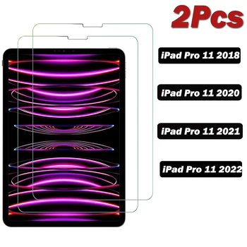IPad Pro用強化ガラススクリーンプロテクター,2ピース,2018,2020,2021,2022