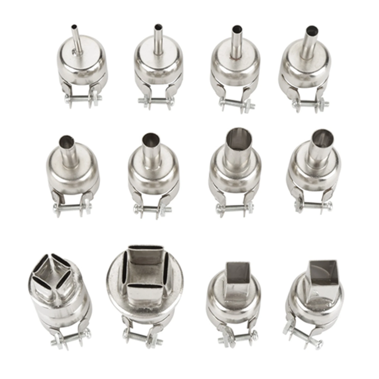 12pcs Heat Gun Nozzles Kit For 850 Hot Air Soldering Station Repair Tool Accessory