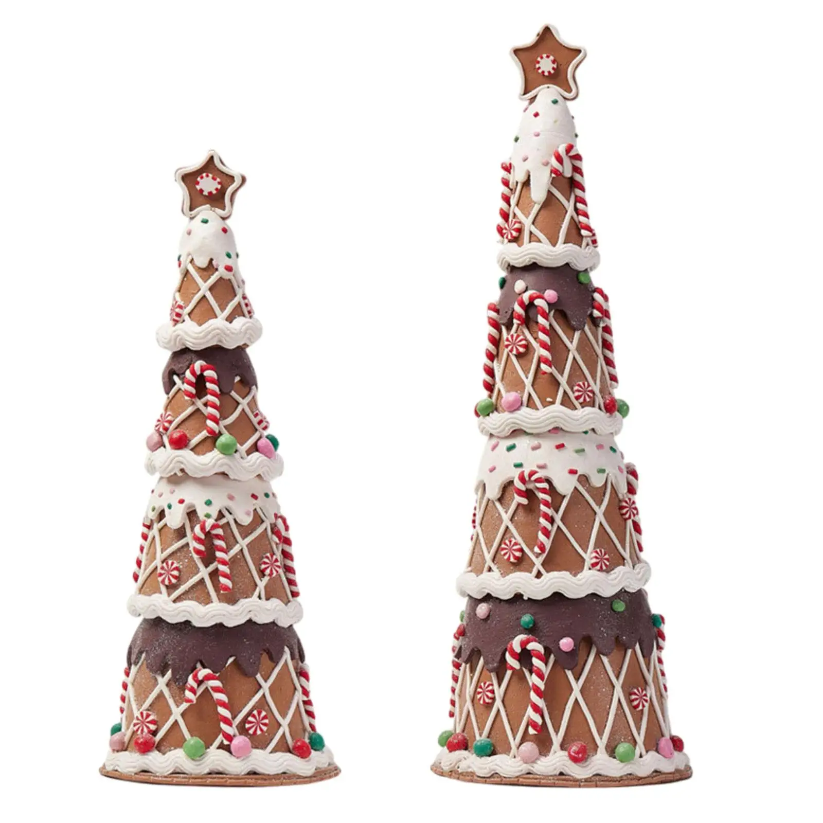 Christmas Table Decor Christmas Tree Ornament Cane Decoration Party Cakes Toppers for Shelf Living Room Home Dining Table