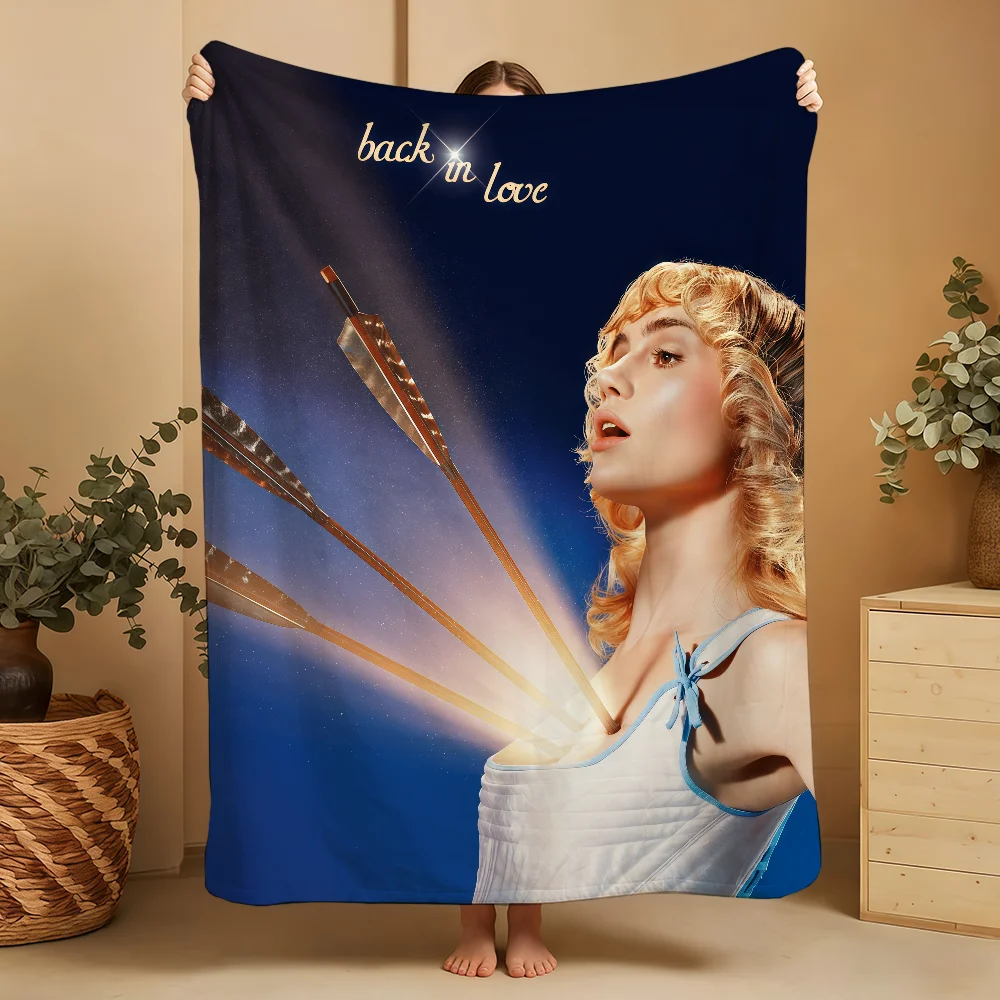 S-Suki W-Waterhouse Back In Love Blanket Throw Super Cosy Plush Living Room Sofa Couch Childish Birthday Gifts