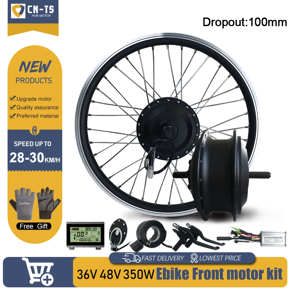 

Electric Bike Conversion Kit 36V48V 350W EBike Brushless Front Hub Motor Wheel For Ebike Conversion Kit bicicleta electrica