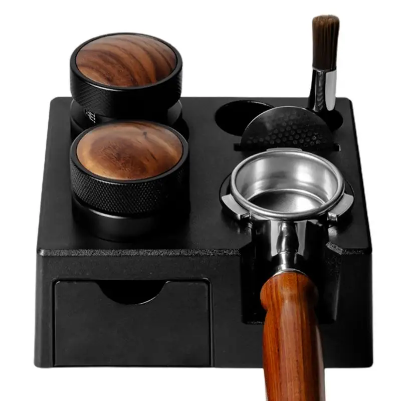 Coffee Tamping Station Stand Countertop Home Portafilter Holder For Coffee making Espresso Machine Baristaa Tools Accessories