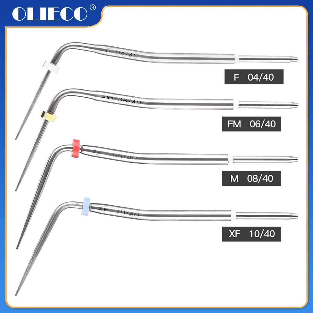 OLIECO Dental Gutta Percha Pen Heated Tips F XF FM M For Endo Obturation System Root Canal Tips Dentist Hot Melt Filling Heating