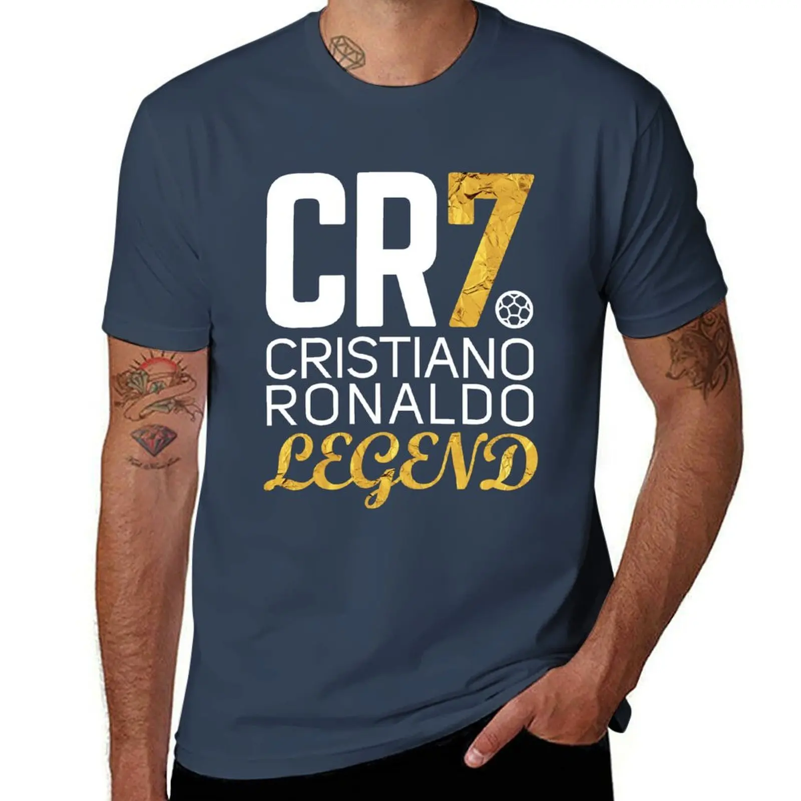 

CR7 legend gold T-Shirt All Weather Casual Short Sleeve