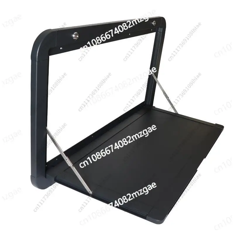 RV Out Folding Table White/Black Trailer-mounted External Dining Table Exterior Side-mounted Folding Motorhome Camping Table