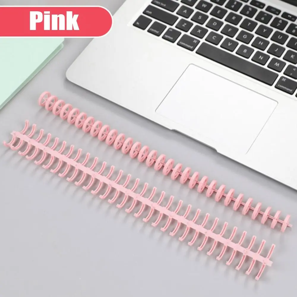 

10pcs Binding Strip Notebook Binding Clip Binder Buckle 12mm 30 Hole Loose-leaf Ring Plastic A4 A5 B5 Book Circles