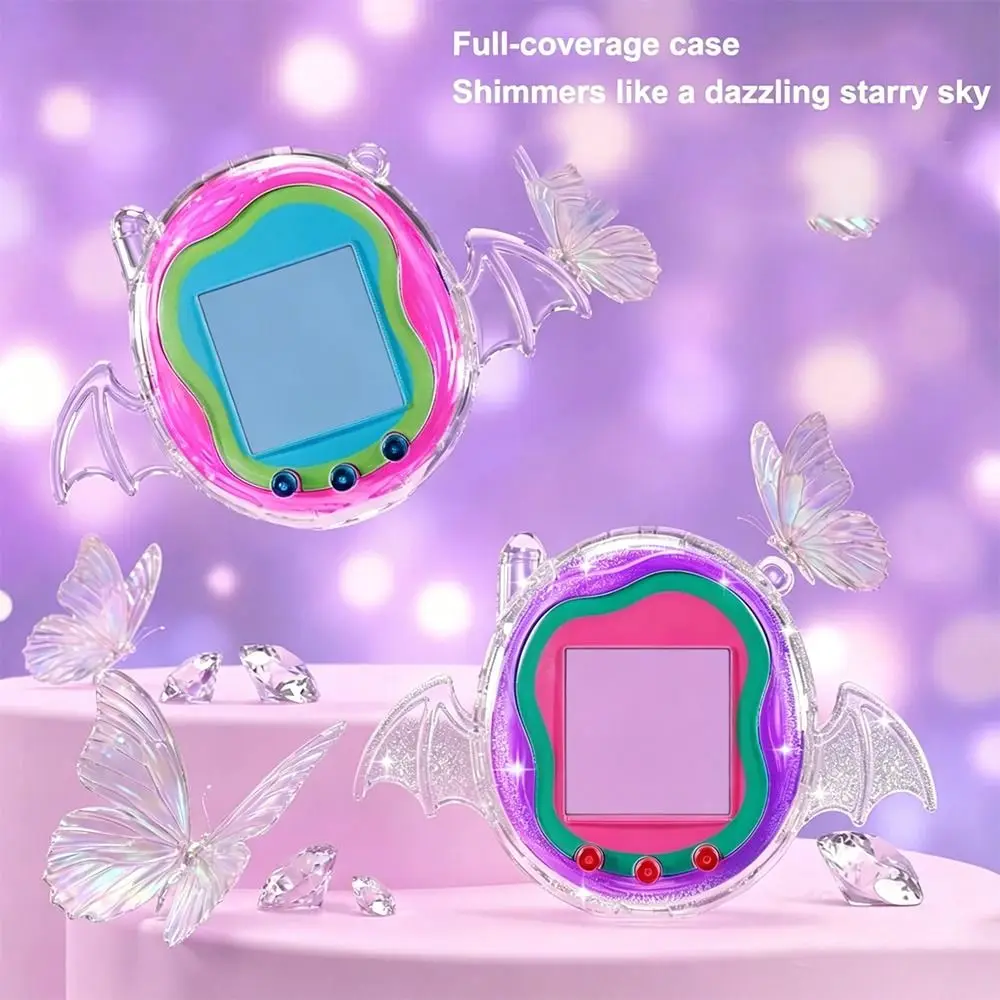 Clear Design Protective Case Smooth Edges PC Crystal Game Shell Full Body Protection Anti Scratch for Tamagotchi Uni