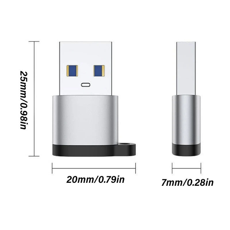 ตัวเชื่อมต่อ USB2.0 Type C ถึง USB A ข้อมูลประสิทธิภาพสูงและอะแดปเตอร์ชาร์จ ความเข้ากันได้กว้างสำหรับ DropShipping บนมือถือ