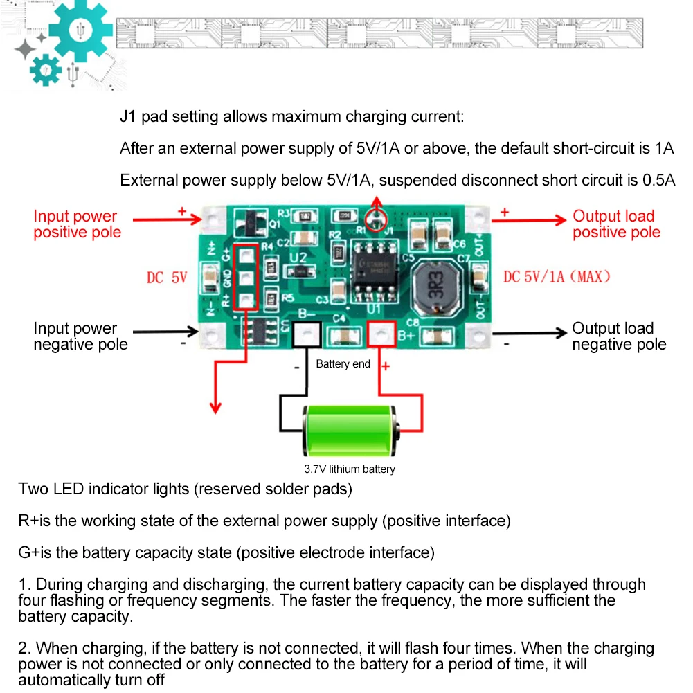 Зарядное устройство для 5 В, 9 В, 12 В постоянного тока, аналогичная литиевая батарея 18650, защита преобразователя Напряжения