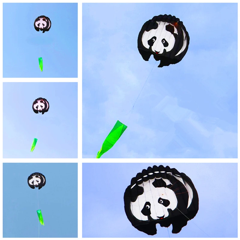 free shipping panda kite large soft kites for adults kites flying windsurf walk in sky outdoors toys parachute hfly kite store