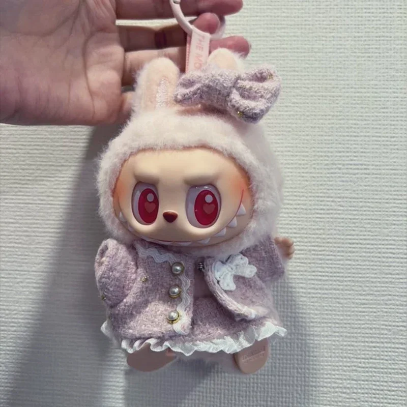 라부부 봉제인형 스커트 슈트 17cm 인형 DIY 의류 액세서리 여자아이 생일 선물 귀여운 어린이 장난감