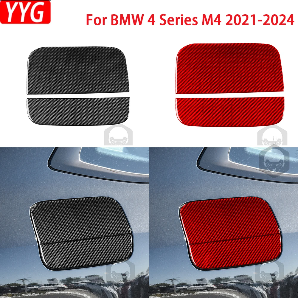 

For BMW 4 Series M4 2021-2024 Carbon Fiber Front Tail Light Eyebrow Cover Car Interior Decoration Accessories Sticker