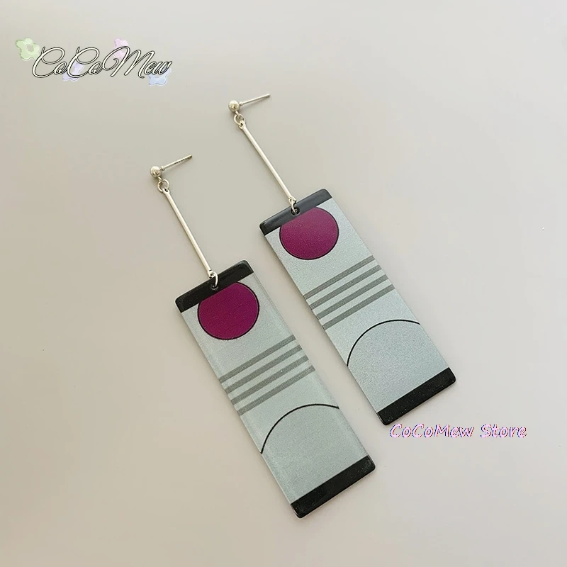 อะนิเมะคอสเพลย์ต่างหูอะนิเมะสังหารปีศาจ tanjiro ต่างหูยาวต่างหูสำหรับผู้หญิงหญิงสาวเครื่องประดับคอสเพลย์อุปกรณ์เสริมของขวัญ