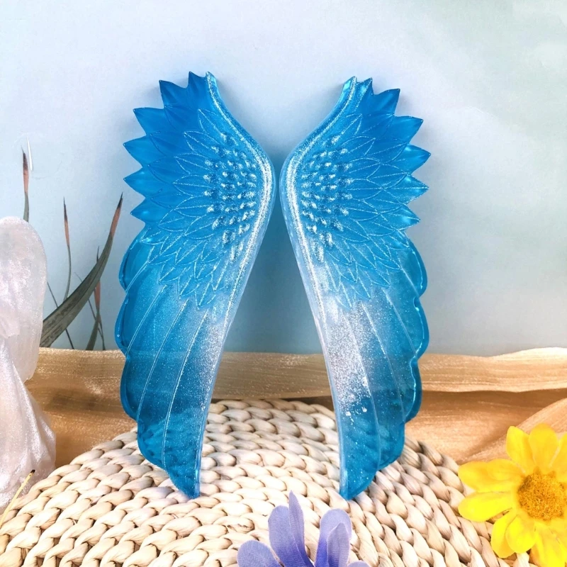 Angel Wing Shaped Decorations Mold Silicone Epoxy Mould for Artistic Sculptures Wall Hangings Molds Customizable Jewelry