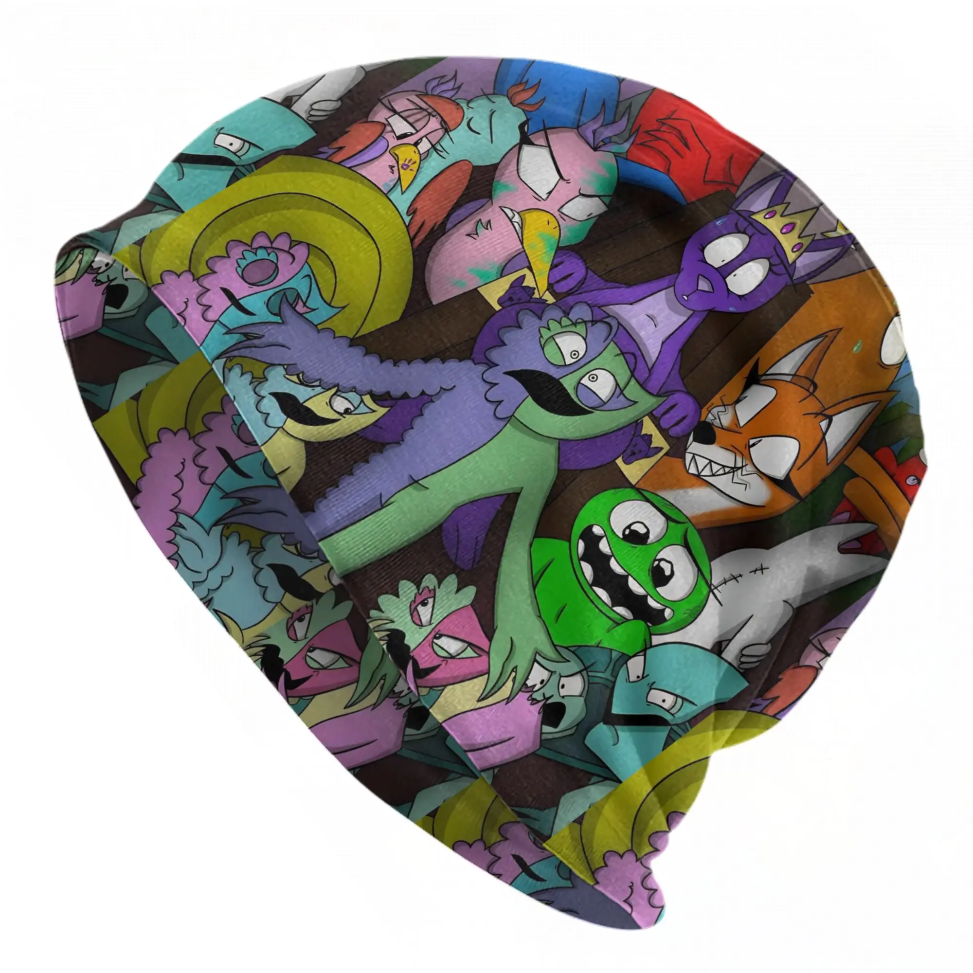 Gartens Banbans Horror Game Bonnet Hat Casual Street Bittergiggle Skullies Beanies Hats Unisex Warm Dual-use Cap