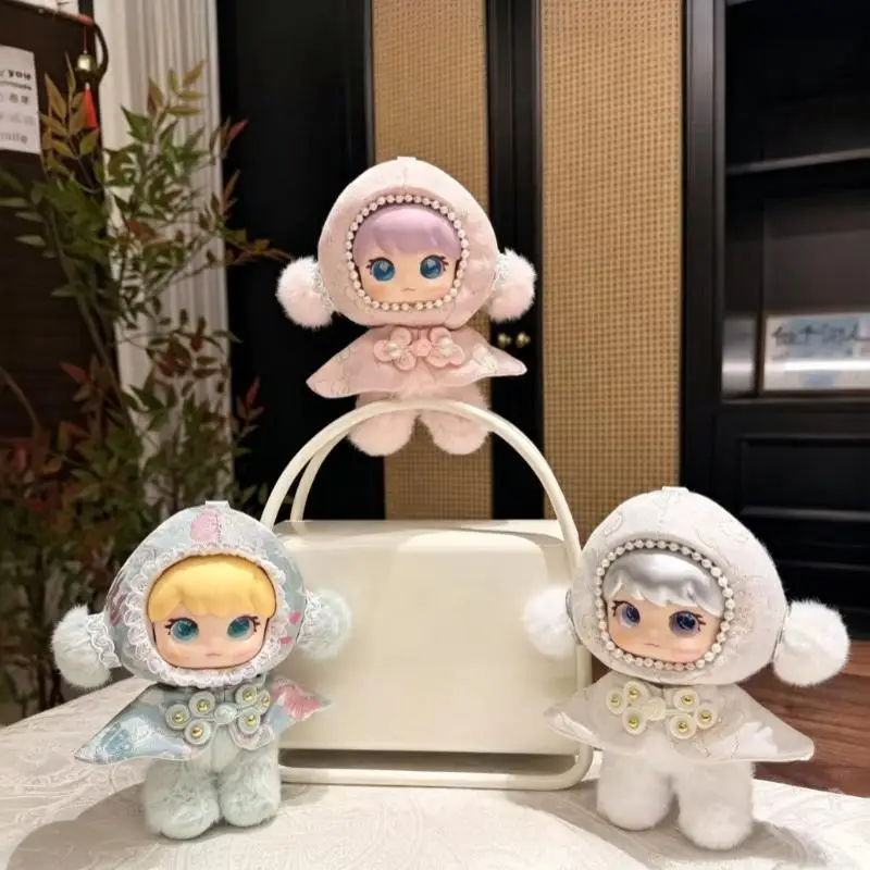 Soft Fluffy Chinese Style Cloak Vinyl Doll Pendant Exquisite Plush Hanging Decor Suitable for Girls Bag Key Chain