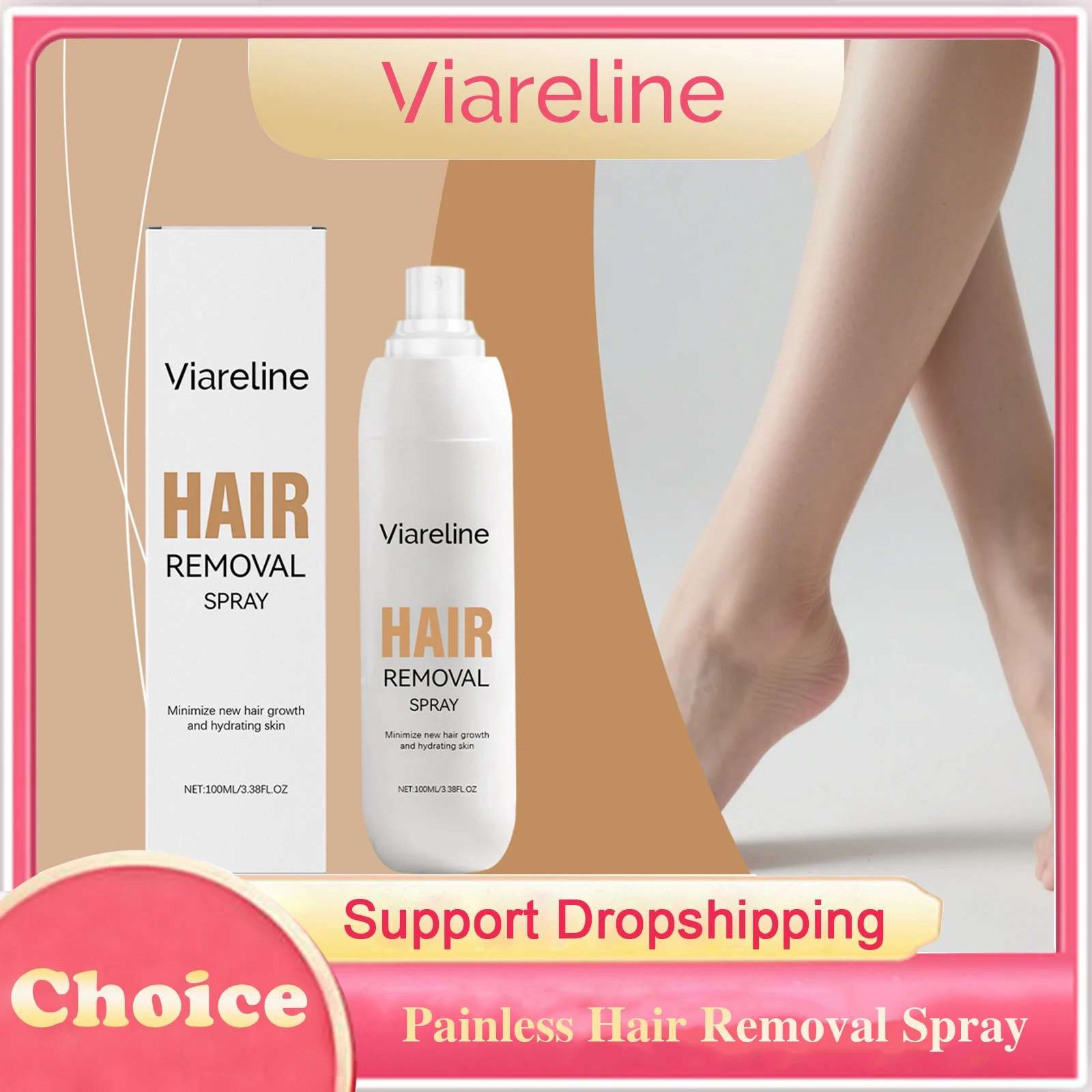 

Спрей для безболезненного удаления волос, ингибирующий рост волос на всем теле, успокаивающий покраснения, смягчающий, увлажняющий, нежный спрей для удаления волос