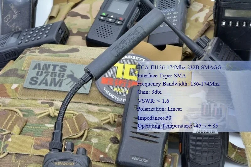 Taktisches Walkie Talkie prc152/148 neue Esel peitschen antenne gewinnen 148uv – Detail 7