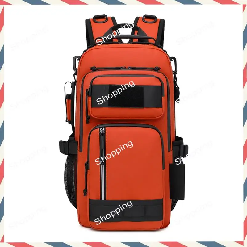 

A44M Fishing Lure Bag Backpack Rod Outdoor Man Multi-Functional Camping Sports Mountaineering Waterproof Portable Storage Bag