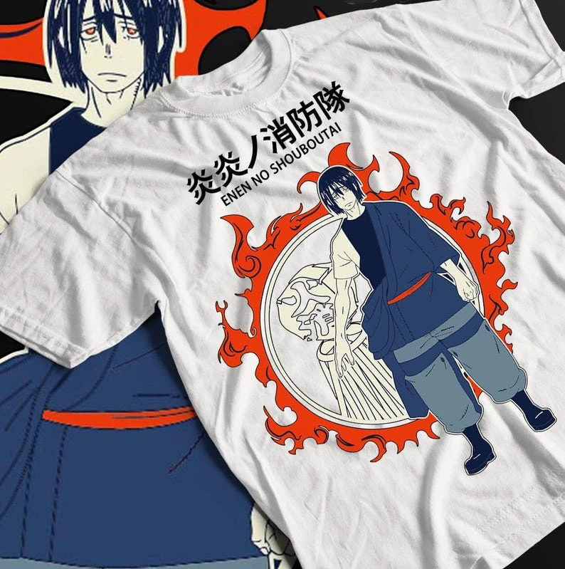 Fire Force Y2K Aesthetic T shirt Trendy Oversized Unisex Vintage Loose Short Sleeves Classic Streetwear Trendy high quality soft