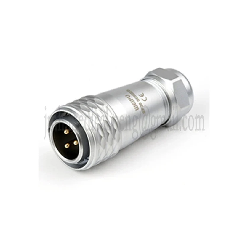 Weipu SF20 Aviation Metal Connector Waterproof IP67 Hole 20mm 2 3 4 5 7 9 12 15Pin Male Plug Female Socket Cable Diameter 8-12mm