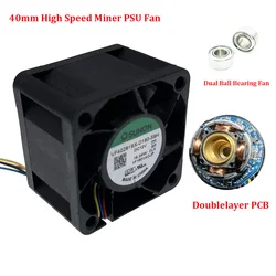 New 40mm 4cm Racing Car Booster High Speed Motor Cooling Fan VF40281BX-D190-S9H 40X40X28mm 12V Dual Ball Bearing 25000RPM