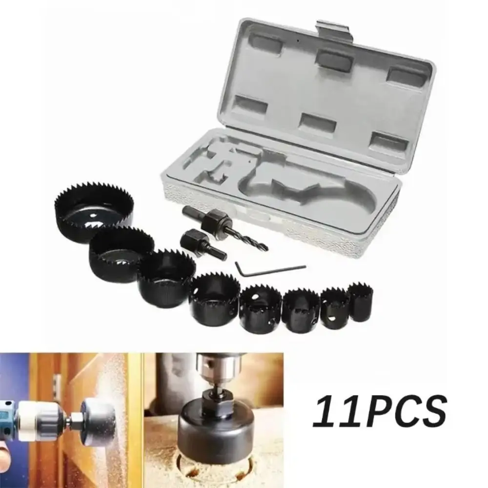 

19-127 mm Size Hole Opener Bit Round Case Woodworking Circular Drill Bits Drilling Precision Wood Cutter Carpentry Tool