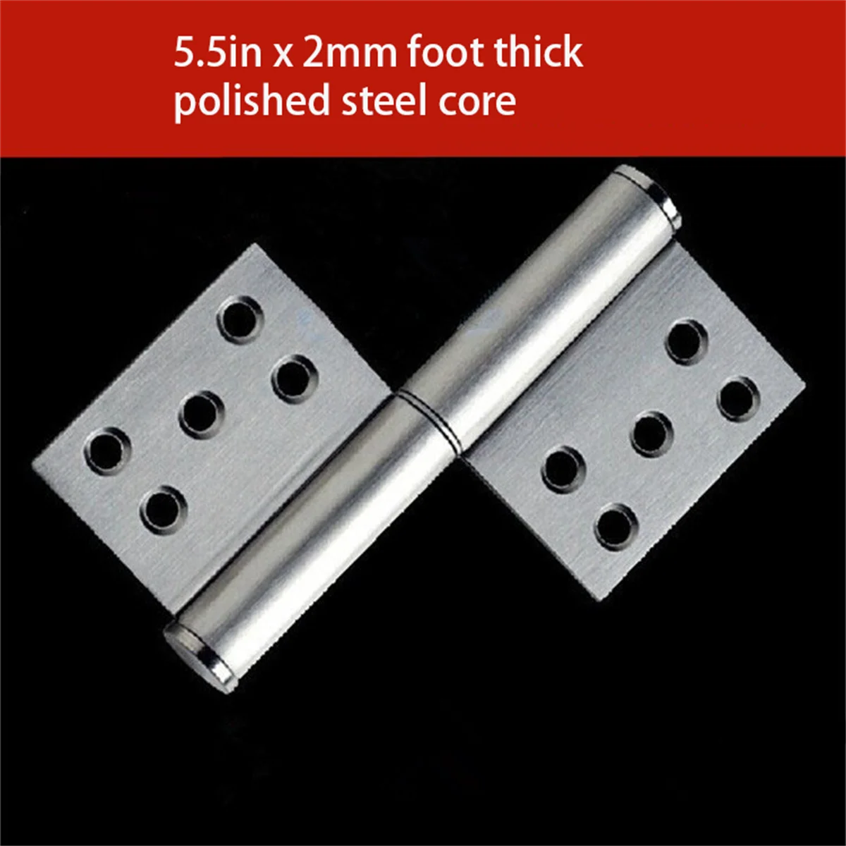 Stainless steel flat hinge silent bearing door loose-leaf wooden door door hinge 5-inch door hinge thick core