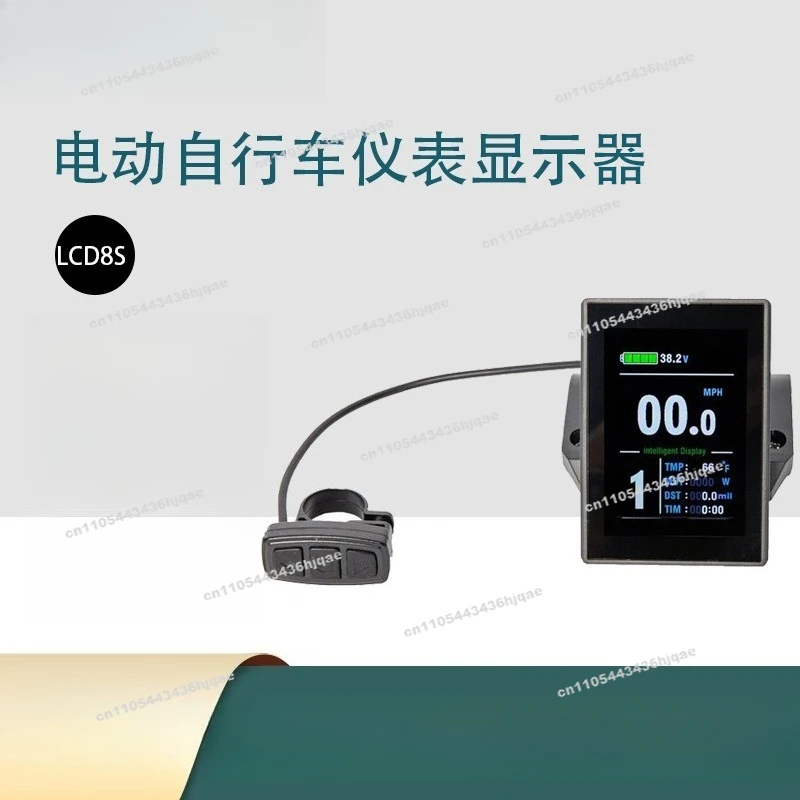 For KT-LCD8S Mountain Bike LCD Display Car Code Watch, Waterproof Car Code Watch for Electric Vehicles