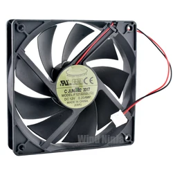 F121225SL 12cm 120mm cooling fan 120x120x25mm DC12V 0.20A 2lines 1200rpm Quiet cooling fan for Gigabyte chassis power supply