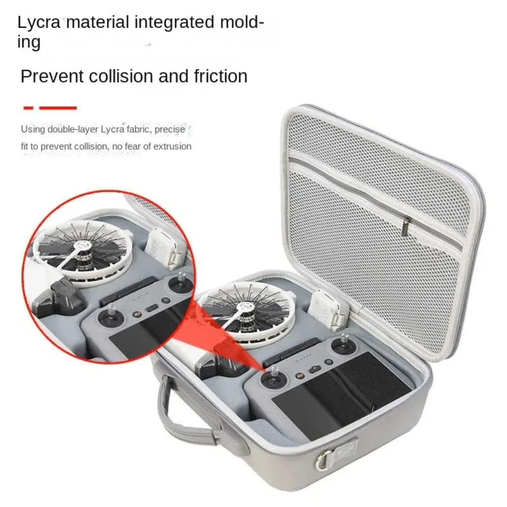 Borsa portaoggetti portatile per drone con tracolla Borsa a tracolla in PU Scatola di protezione per drone antiurto resistente all'abrasione per DJI Flip