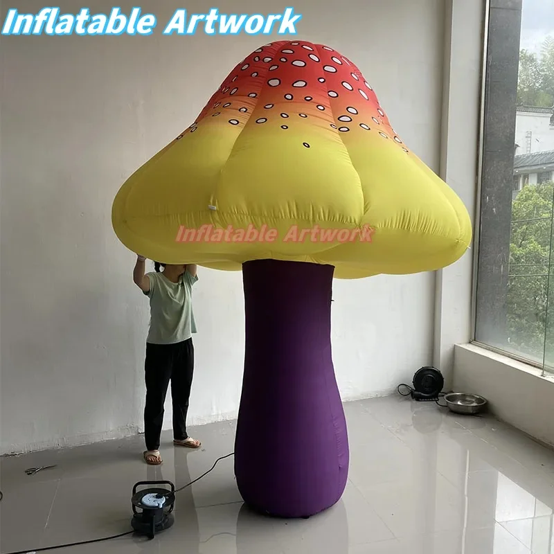 Bespoke Fall Inflatable Decorations Large Inflatable Mushroom Model for Event Party Planners Toys