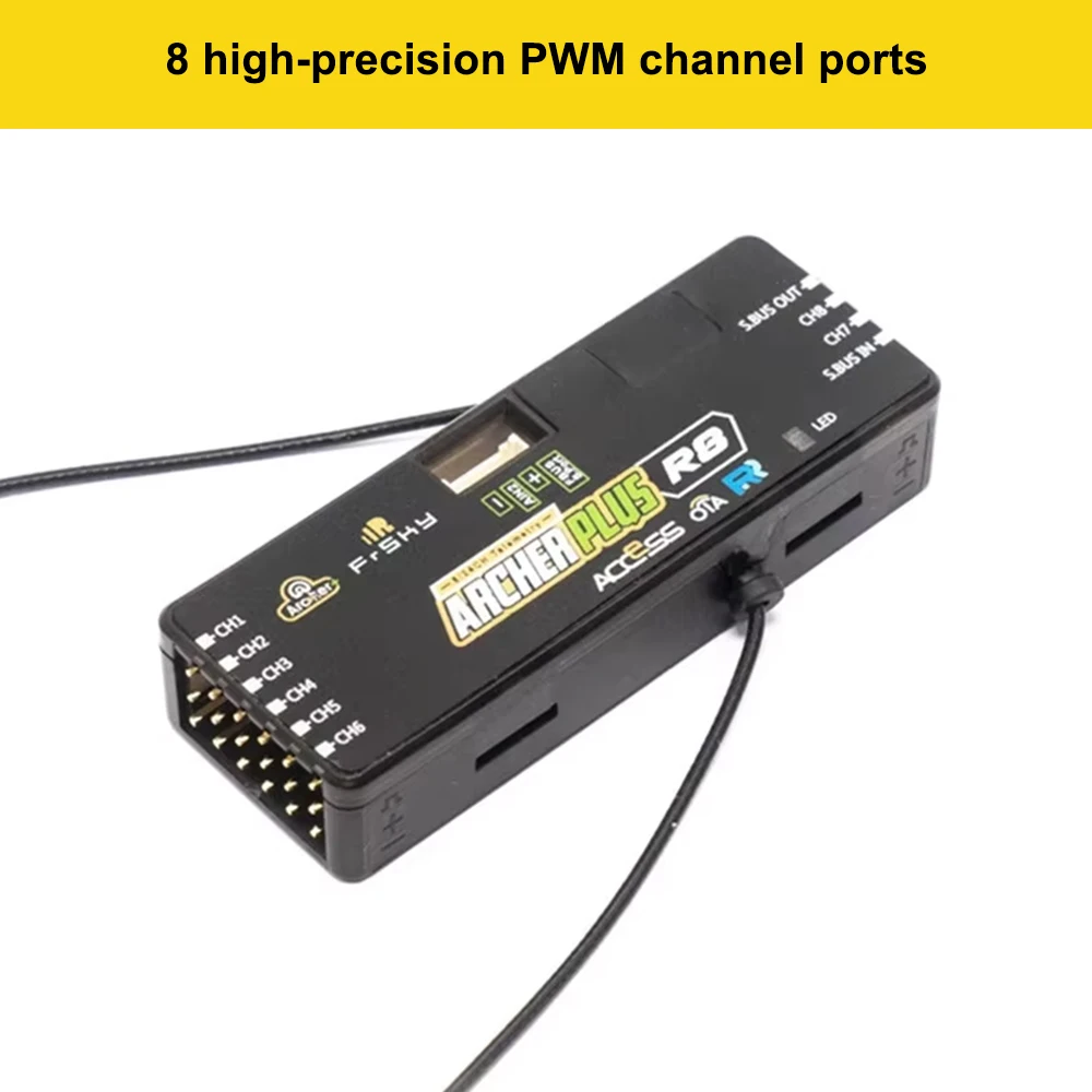 Frsky ARCHER PLUS R8 /R6 Receiver 2.4GHz BUS Out port Supports 16CH/24CH mode for RC Model Airplane
