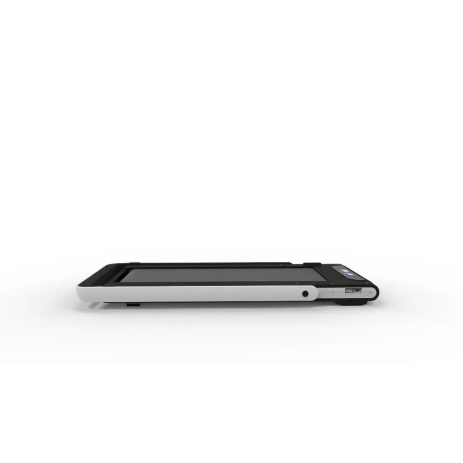 

Беговая дорожка под столом 2 в 1, складная электрическая беговая дорожка мощностью 2,5 л.с., прогулочная беговая дорожка для домашнего офиса с дистанционным управлением, белая