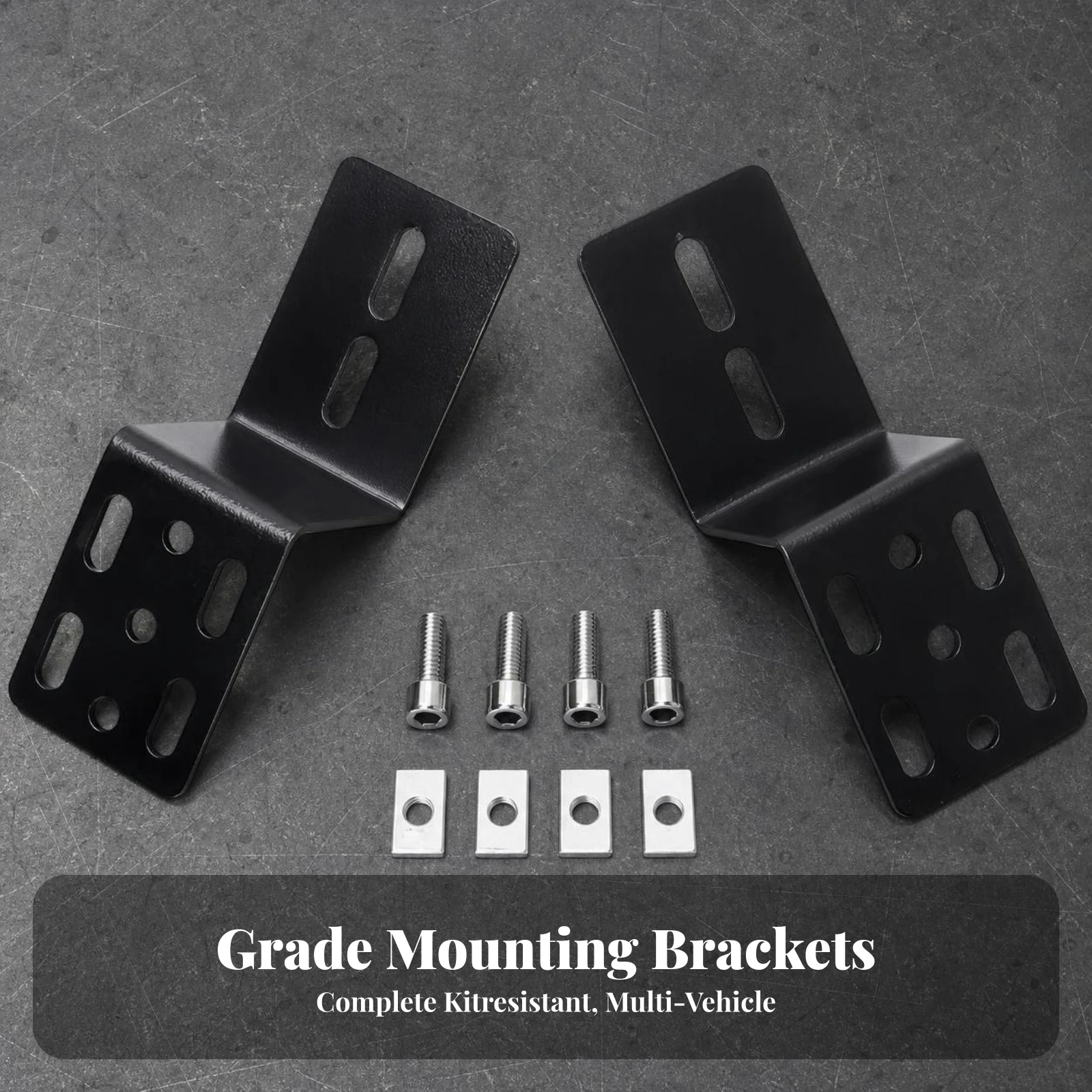 2 Pieces Light Mounting Bracket Adjustable Light Bracket with Hardware Roof Rack Brackets Universal Long-Lasting for off-Roaders