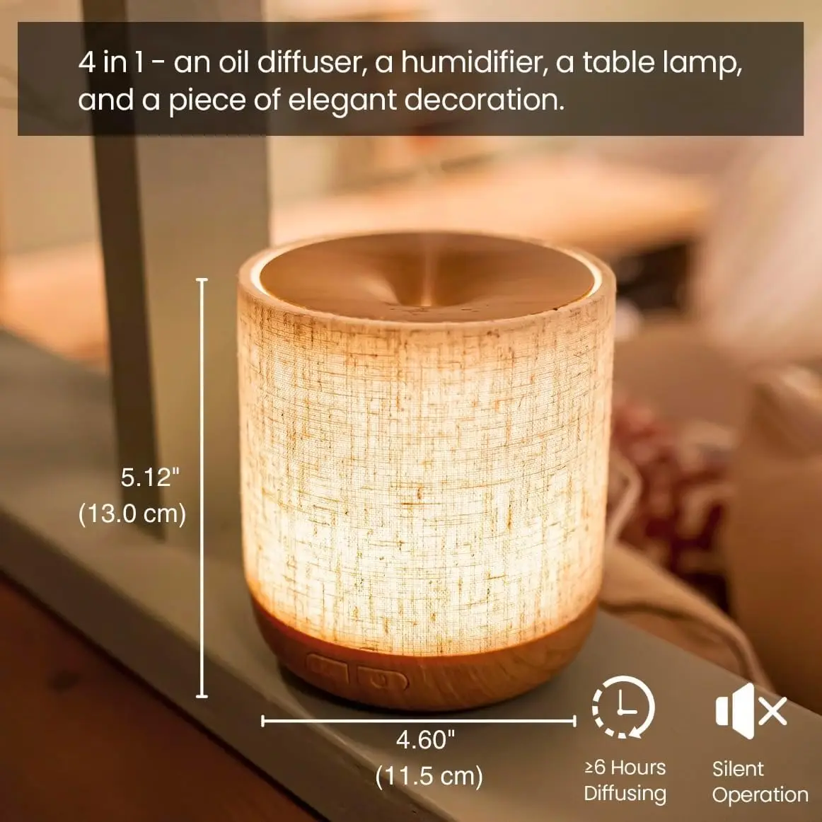 2026 New Upgrade Fabric Essential Oil Aroma Diffuser Automatic Fragrance Sprayer Household Silent Aroma Diffuser Air Aroma Diffu