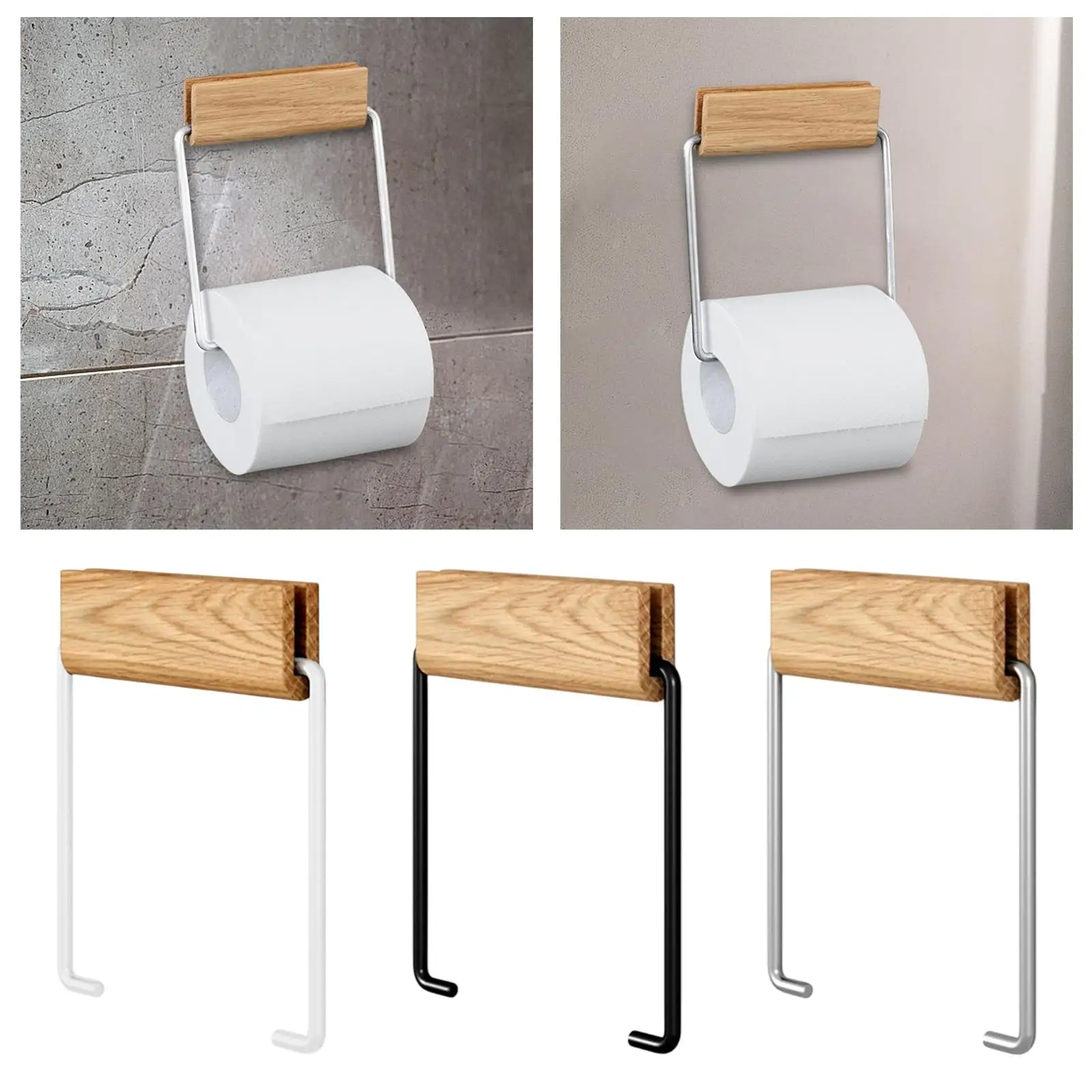 Paper Towel Holder Modern Classic Toilet Paper Shelf Dispenser Storage Rack for - view 4