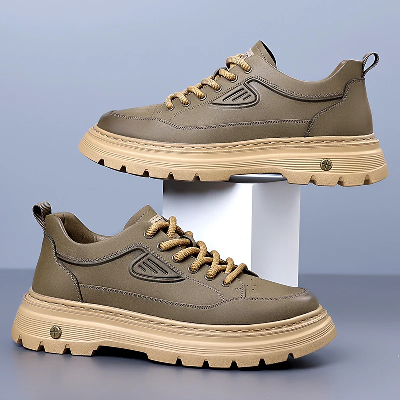 

Мужская популярная повседневная обувь. Модные высококачественные стили. Офисная работа. Уличная уличная обувь. Модная роскошная обувь на толстой подошве со шнуровкой.