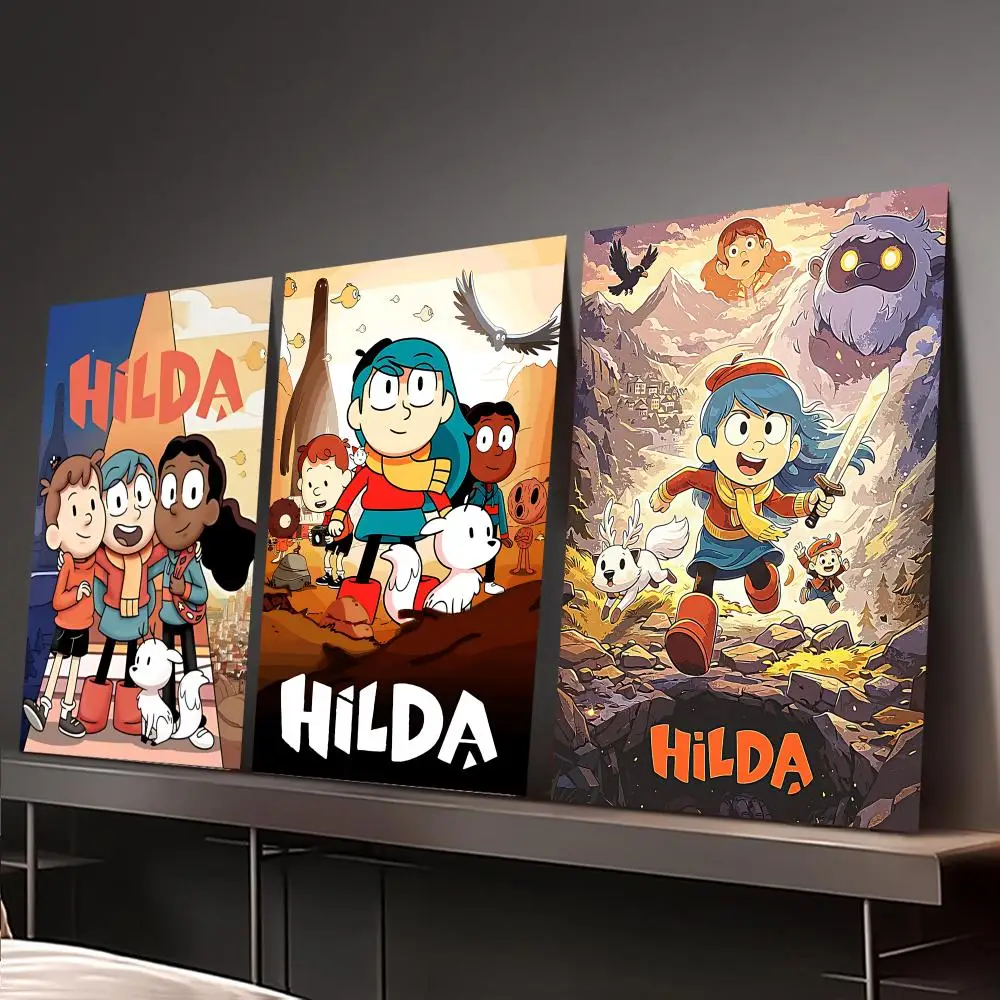 H-Hilda Adventure Anime Poster Home decor HD sticky wall waterproof home living room bedroom bar decoration