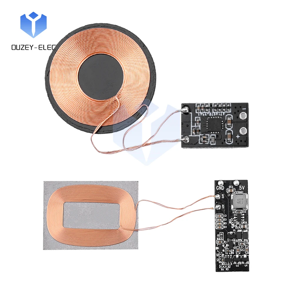 3W/5W Wireless Charging Module Small Receiver Wireless Power Coil Module Electromagnetic Induction Module DIY Wireless Charger