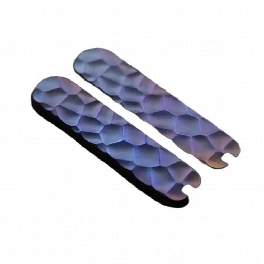 1Pair Stone pattern roasted blue TC4 Patch for 58MM Victorinox Knifes Accessories