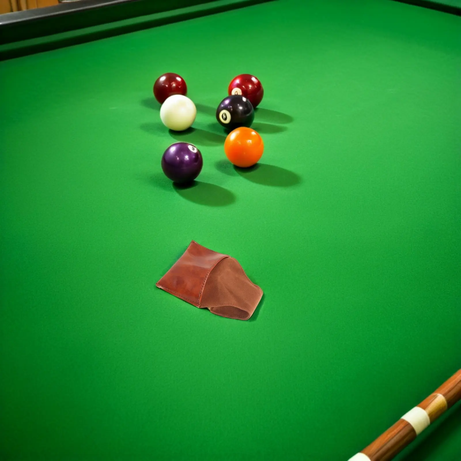 

Портативный мешочек для бильярдного мела из ПУ, держатель для мела для бильярдного кия, пылезащитный карманный чехол для хранения, аксессуары для снукера и бильярдного стола, для игрового использования