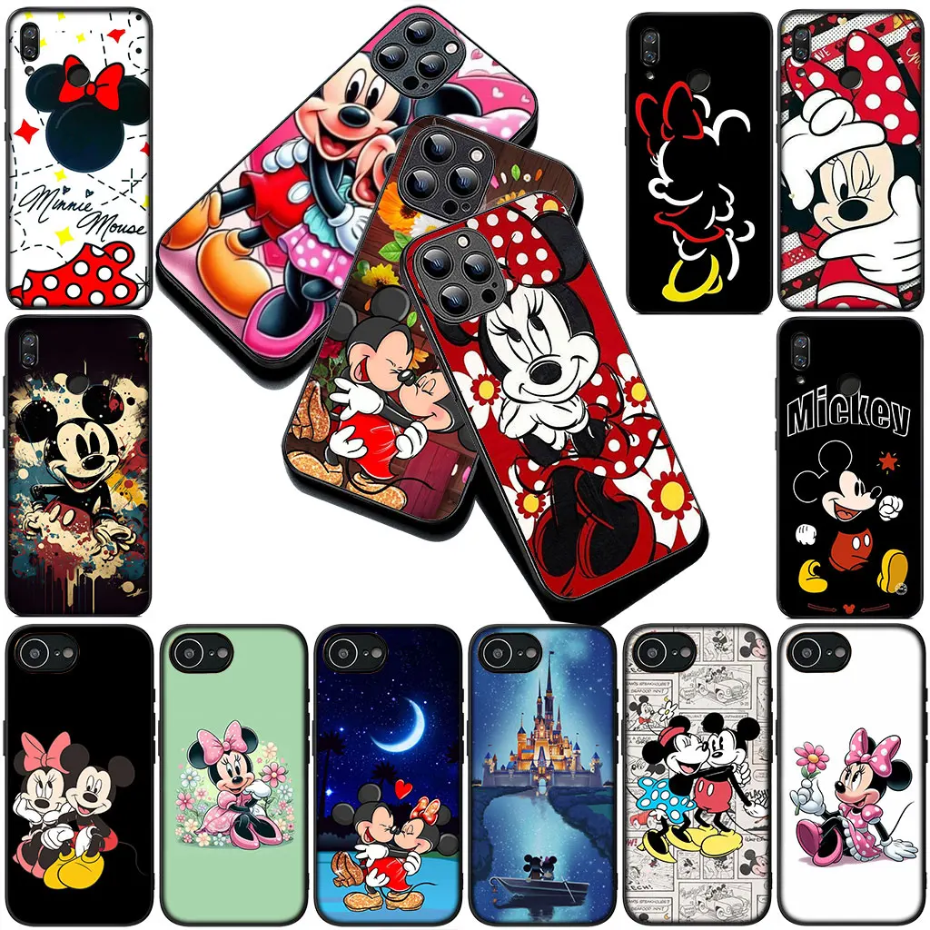 Мягкий чехол для телефона с Микки и Минни Маус в стиле аниме для Samsung Galaxy S10 S8 S9 Plus A33 A34 A31 M15 A71 A72 Note 20 9 8 S10E