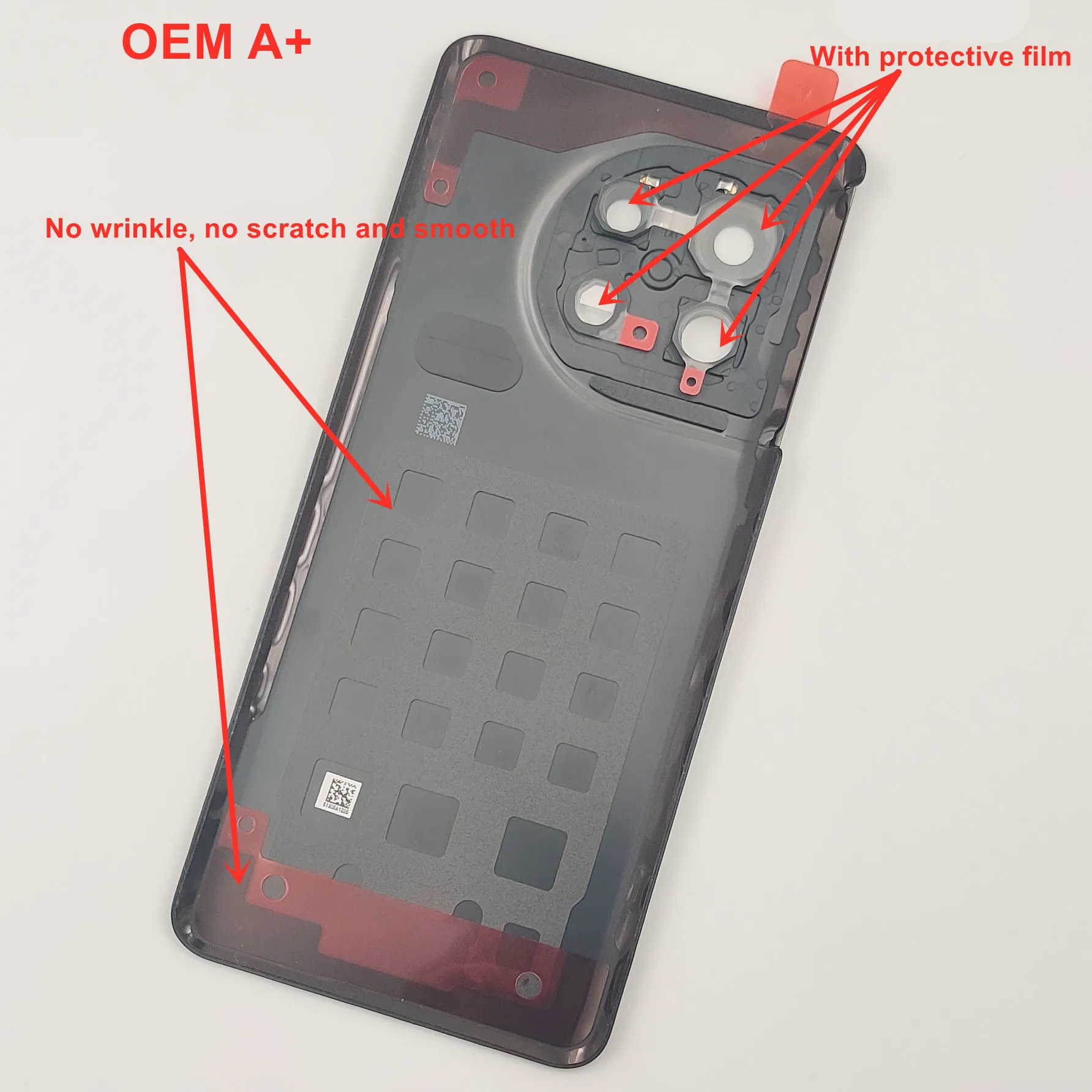 OEM A+ Glass Battery Cover For OnePlus 11 Solid Back Door Lid Rear Housing Panel Case With Camera Frame Lens Glue Adhesive