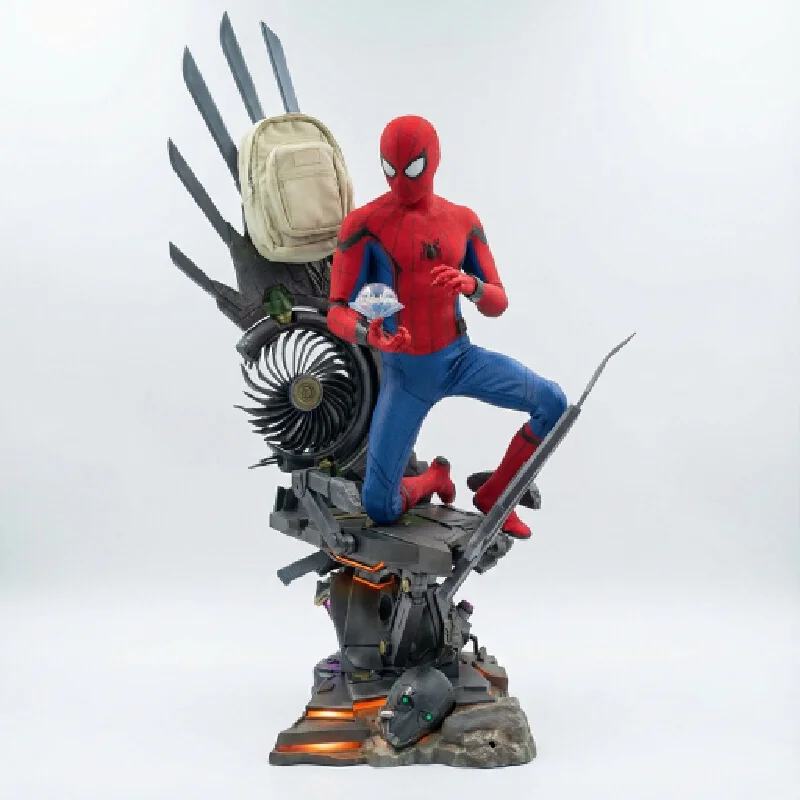 

In stock HOTTOYS 1/4 Spider-Man Hero Returns Luxury Version Dutch Brother Statue Model Collectible Figure Premium Edition